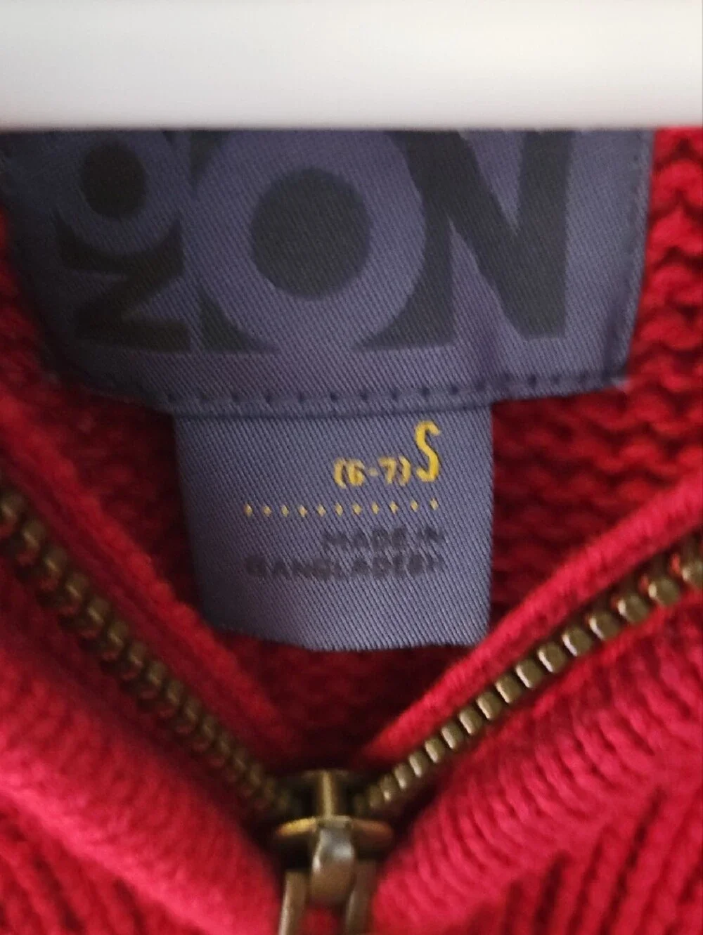 Old Navy Red Half-Zip Kids Sweater with Contrast Trim